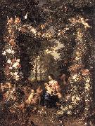 BRUEGHEL, Jan the Elder The Holy Family fg Norge oil painting reproduction